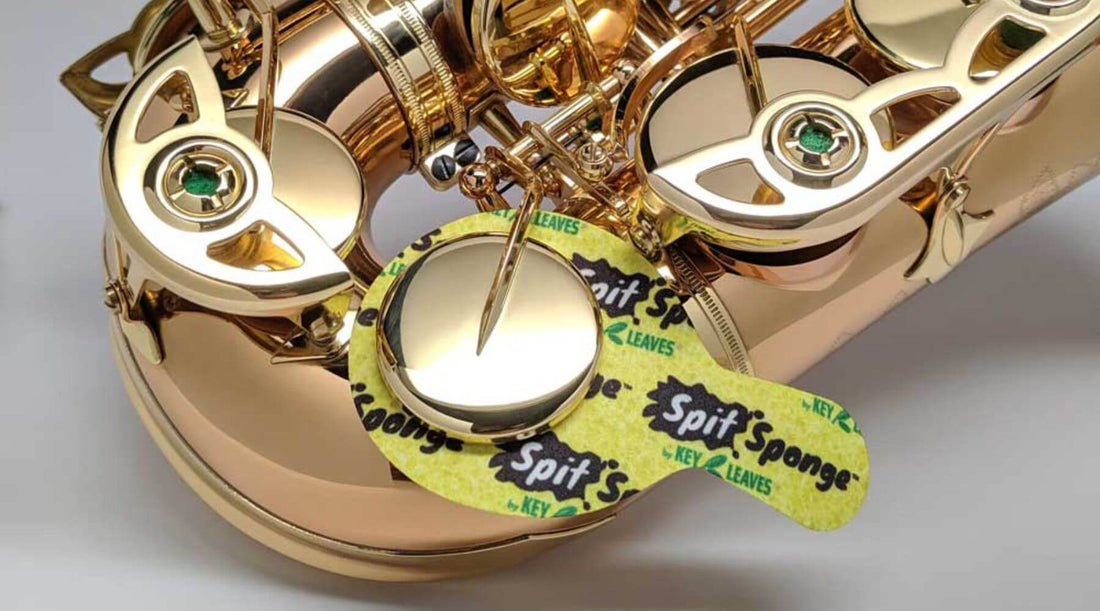 Spit Sponge in a Saxophone for Proper Saxophone Maintenance