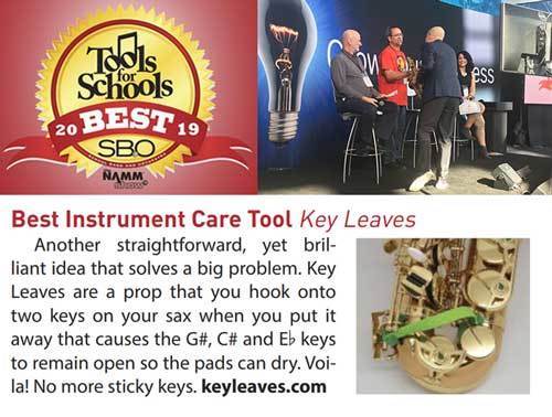 School Band and Orchestra magazine recommends Key Leaves