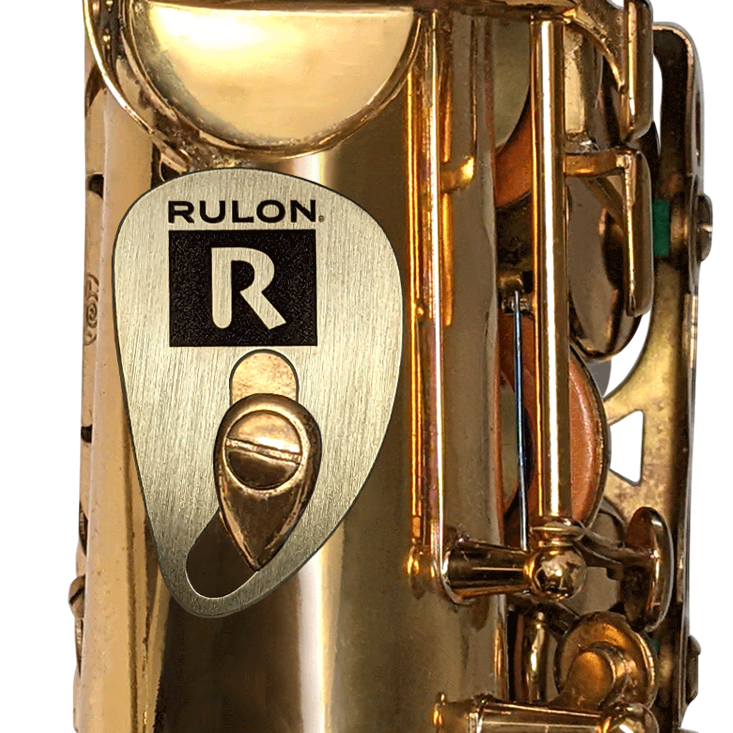 Brass saxophone thumb hook without hook, ergonomic comfort fits