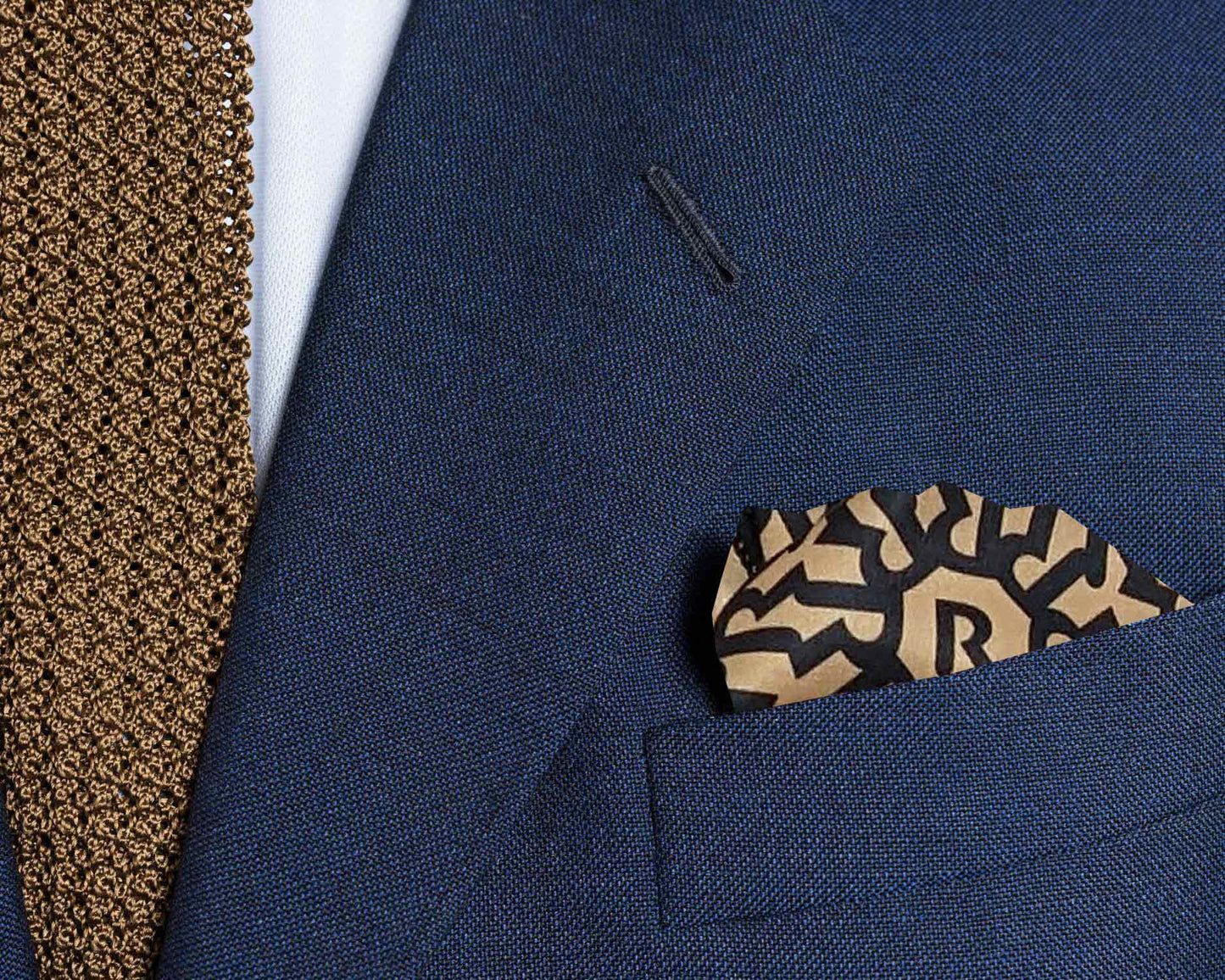 RULON Cleaning Cloth used as a suit pocket square