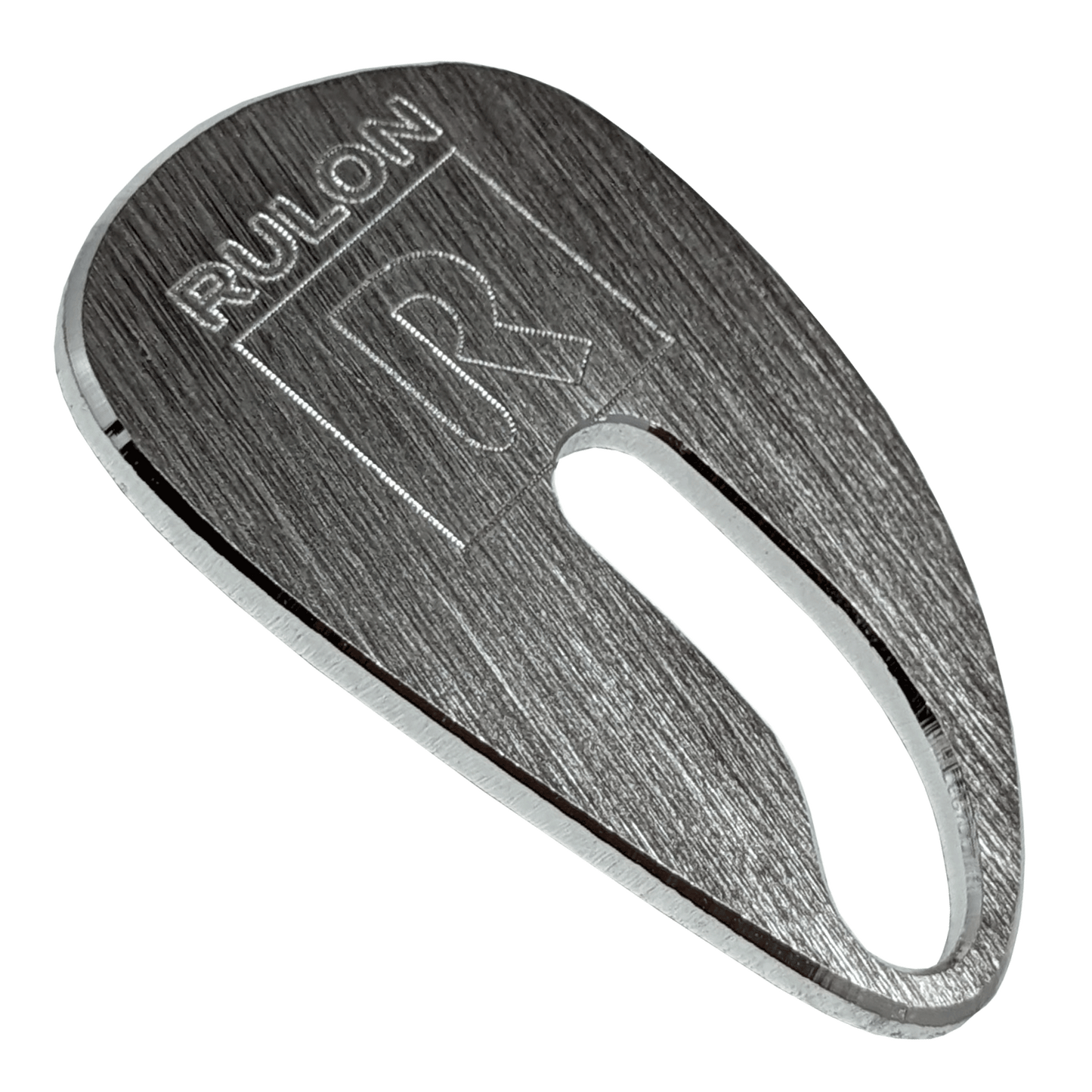 RULON Ergonomic Saxophone Thumb Rest - Rhodium Plate