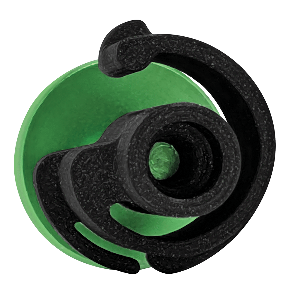 The GapCap® saxophone end plug has a flexible spring wall design so it fits perfectly inside any model of saxophone. Plus, it allows air flow to vent away moisture that is normally plugged inside the saxophone. A special brace arm also helps support the octave key arm and protect it from damage.