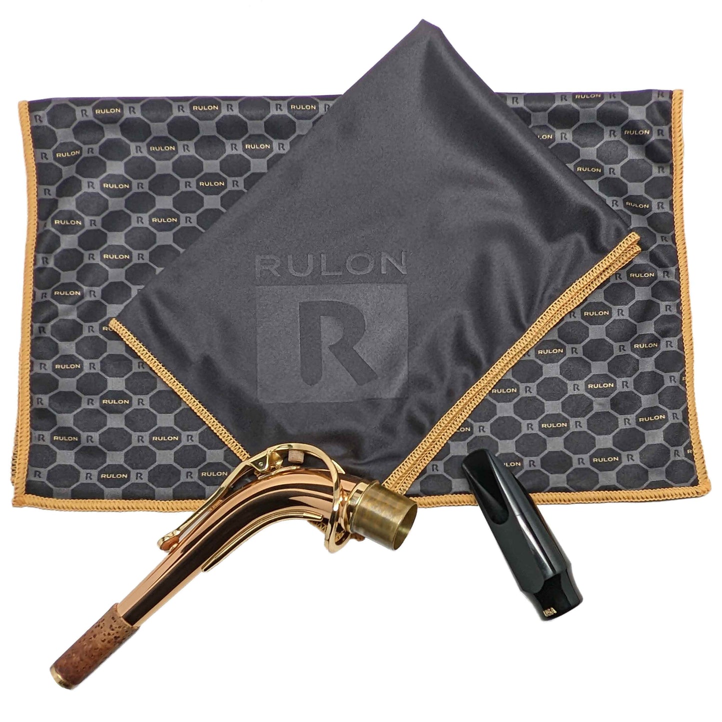 RULON Musical Instrument Cleaning Cloth - Octo Grid Pattern