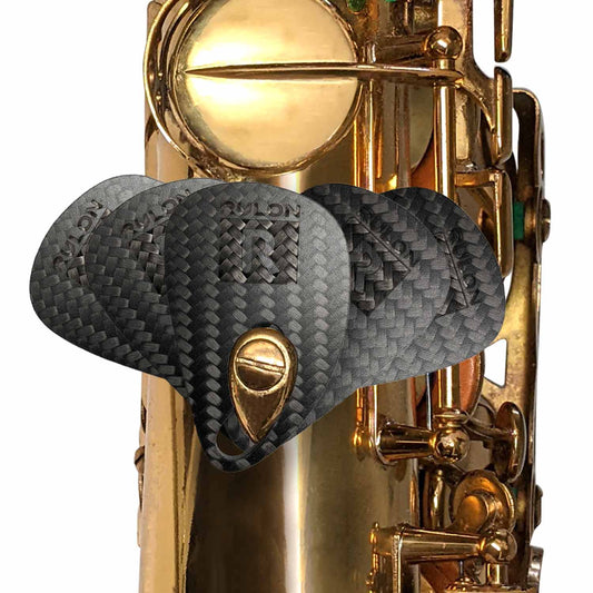 RULON Ergonomic Saxophone Thumb Rest - Carbon Fiber