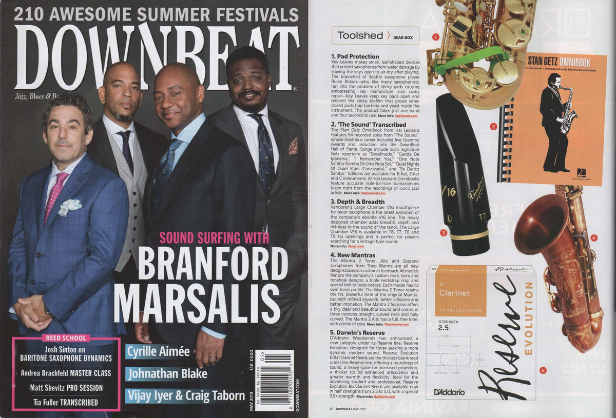 Key Leaves Featured In Downbeat Magazine