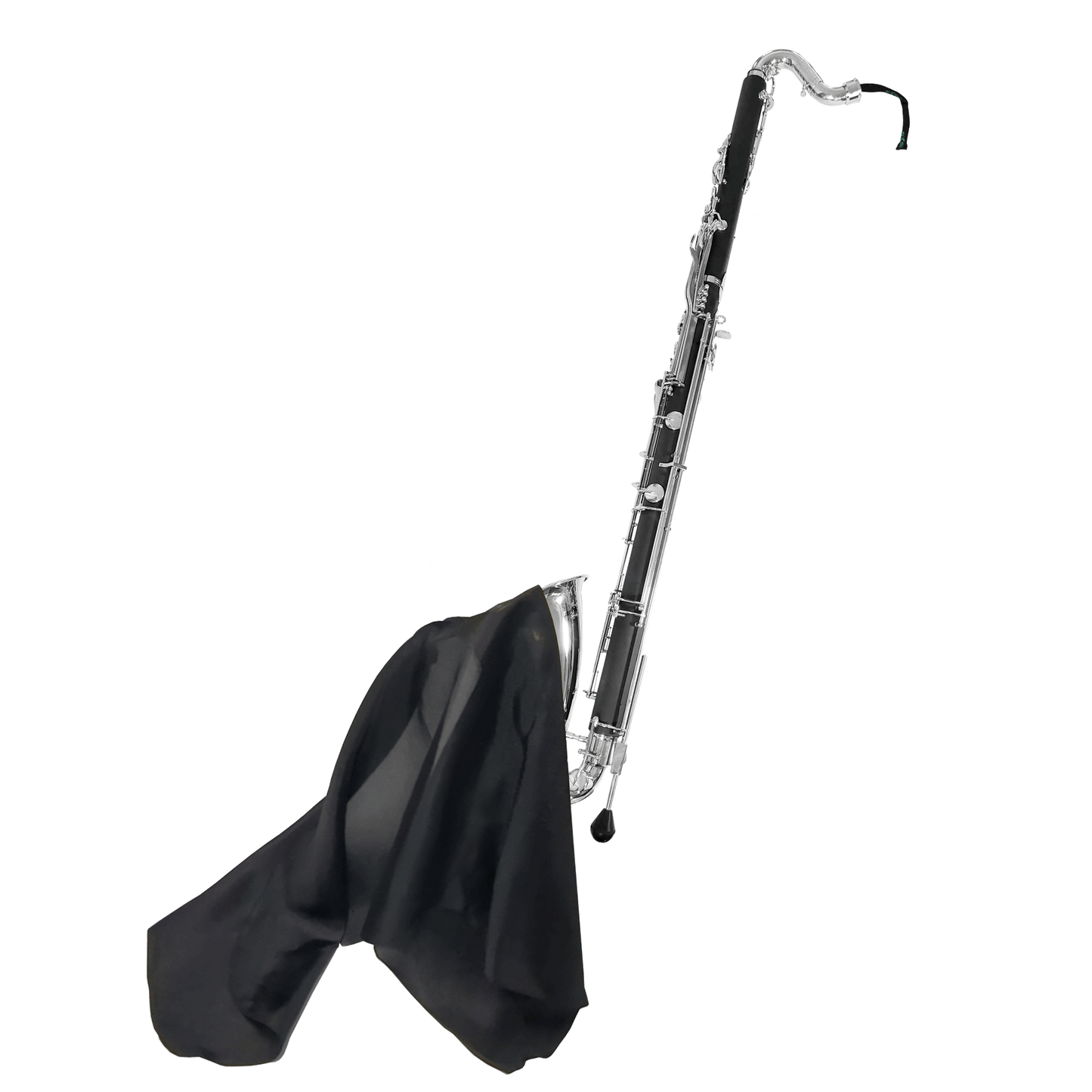 Key Leaves Bass Clarinet Silk Cleaning Swab is large enough to clean the entire instrument and made from premium silk with the weight sewn inside the cord so it cannot scratch or harm the instrument.