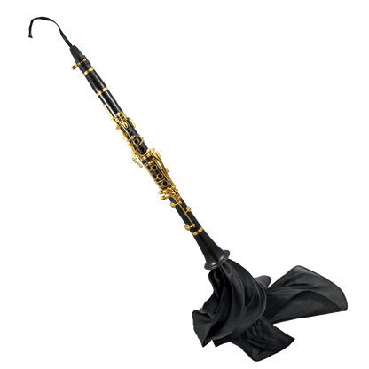 Key Leaves B Flat Clarinet Silk Cleaning Swab is large enough to clean the entire instrument well and made from premium silk with the weight sewn inside the cord so it cannot scratch or harm the instrument.