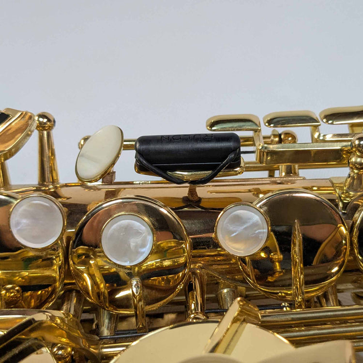 Side view of RULON Saxophone Key Booster for High F Sharp.