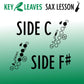 Course - How to use Side C and Side F# on Saxophone
