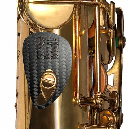 RULON Ergonomic Saxophone Thumb Rest - Carbon Fiber