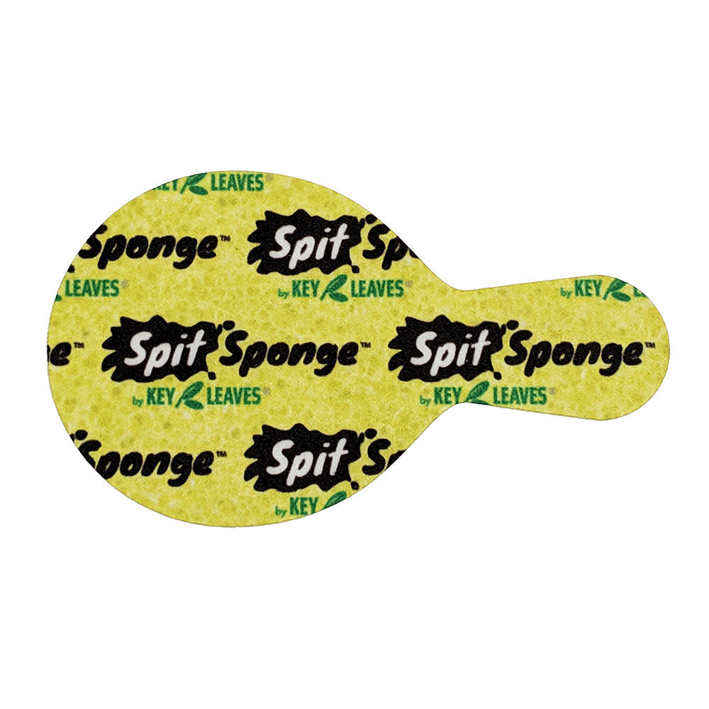Spit Sponge™ sax size pad dryer protects saxophone pads by drying pad leather rot and tone holes so the sax is cleaner and drier. The top is soft and super absorbent and the bottom is laser textured to grab and remove sticky grime on the sax.