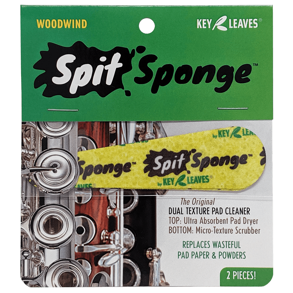 Spit Sponge™ (2 piece) Woodwind Pad Dryer for Oboe, Flute, Clarinet, Bassoon and Soprano Sax