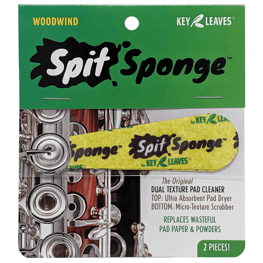Spit Sponge™ (2 piece) Woodwind Pad Dryer for Oboe, Flute, Clarinet, Bassoon and Soprano Sax