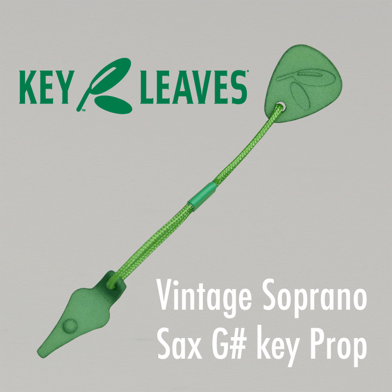 Vintage Soprano Sax G sharp key prop stops sticky pads.